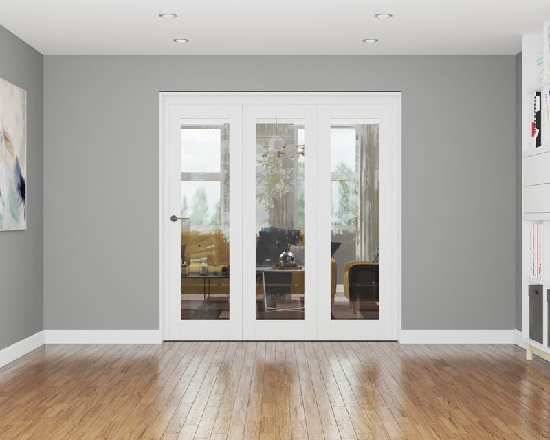Repute White Primed 2133mm Bi Fold Aspire Doors