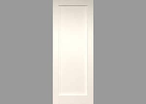 White Primed 1 Panel Single Internal Door