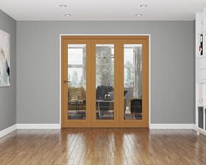 3 Door Affinity Fully Finished Oak Internal Bifold