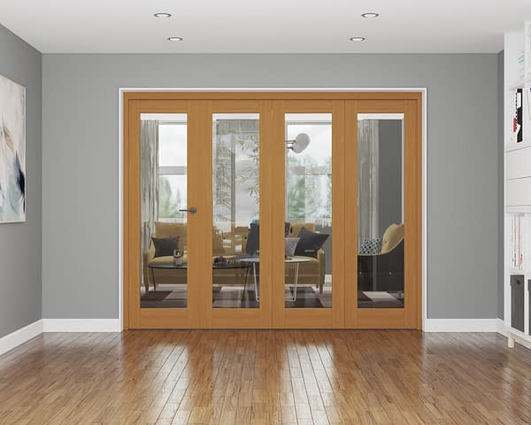 4 Door Affinity Fully Finished Oak Internal Bifold