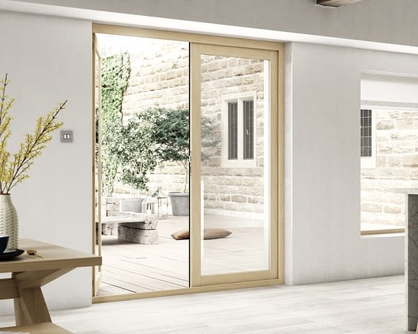 1800mm Icon Part Q Compliant Solid Oak French Doors - Internal Shot