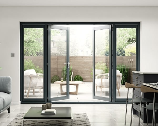 Aspect Grey French 3m Patio Doors | Aspire Doors