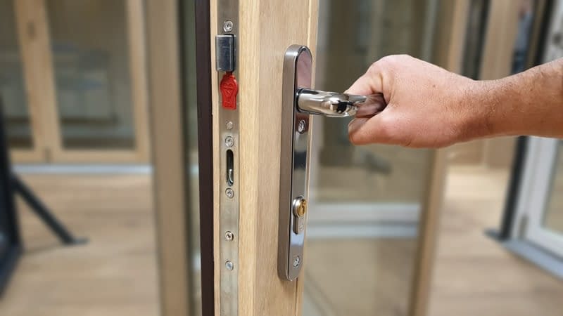 How To Replace French Door Handles, How To Install Sliding Door Pin Lock