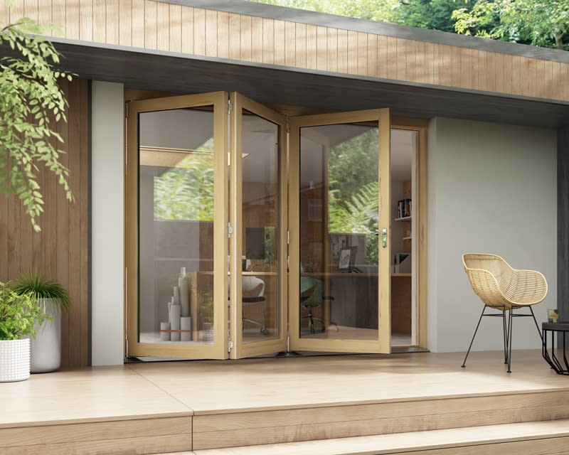 External Bi Fold Doors Bi Fold Doors Buy Now At Aspire Doors   2700mm Horizon Unfinished Bifold External 