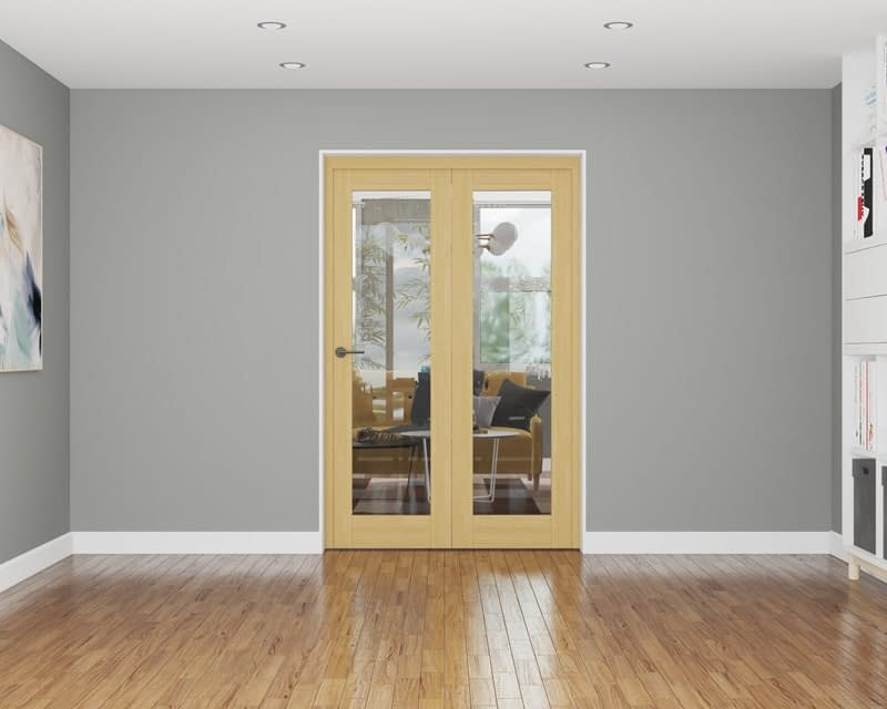 2 Door Affinity Unfinished Oak Internal Bifold