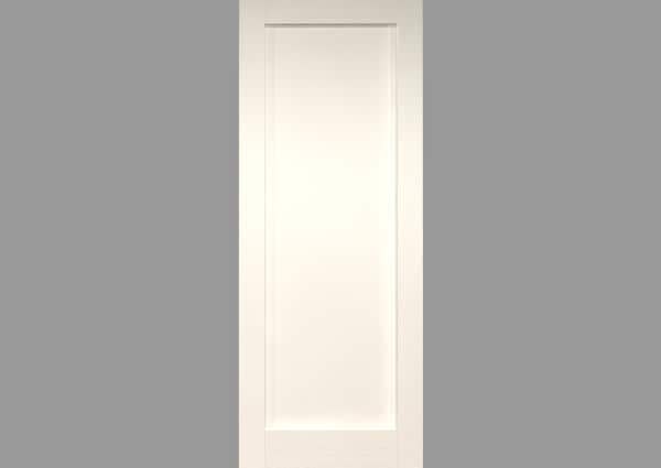 White Primed 1 Panel Single Internal Door