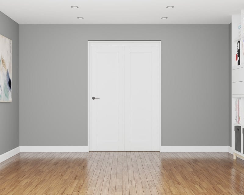 2 Door Repute White Primed 1 Panel Internal Bifold