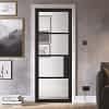 Black Chelsea Glazed 4L Internal Door Lifestyle