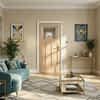 Oak DX 30s Style Unglazed Door