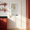 White Moulded Glazed 2 Panel-1 Light Door