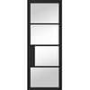 Black Chelsea Glazed 4L Internal Door