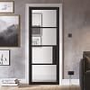 Black Chelsea Glazed 4L Internal Door Lifestyle