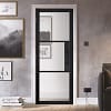 Tribeca Black Glazed Internal Door Lifestyle 2