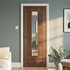 Walnut Laminated Vancouver Glazed Door