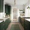 White Bowery Clear Glazed Door