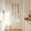 White Coventry Glazed 3 Light Door