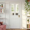 White Malton Unglazed 2 Light Door