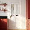 White Moulded Glazed 2 Panel-2 Light Door