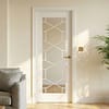 White Primed Orly Glazed Door