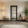 Dark Charcoal Soho Glazed 4 Light Door
