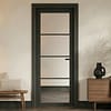 Dark Charcoal Soho Glazed 4 Light Door