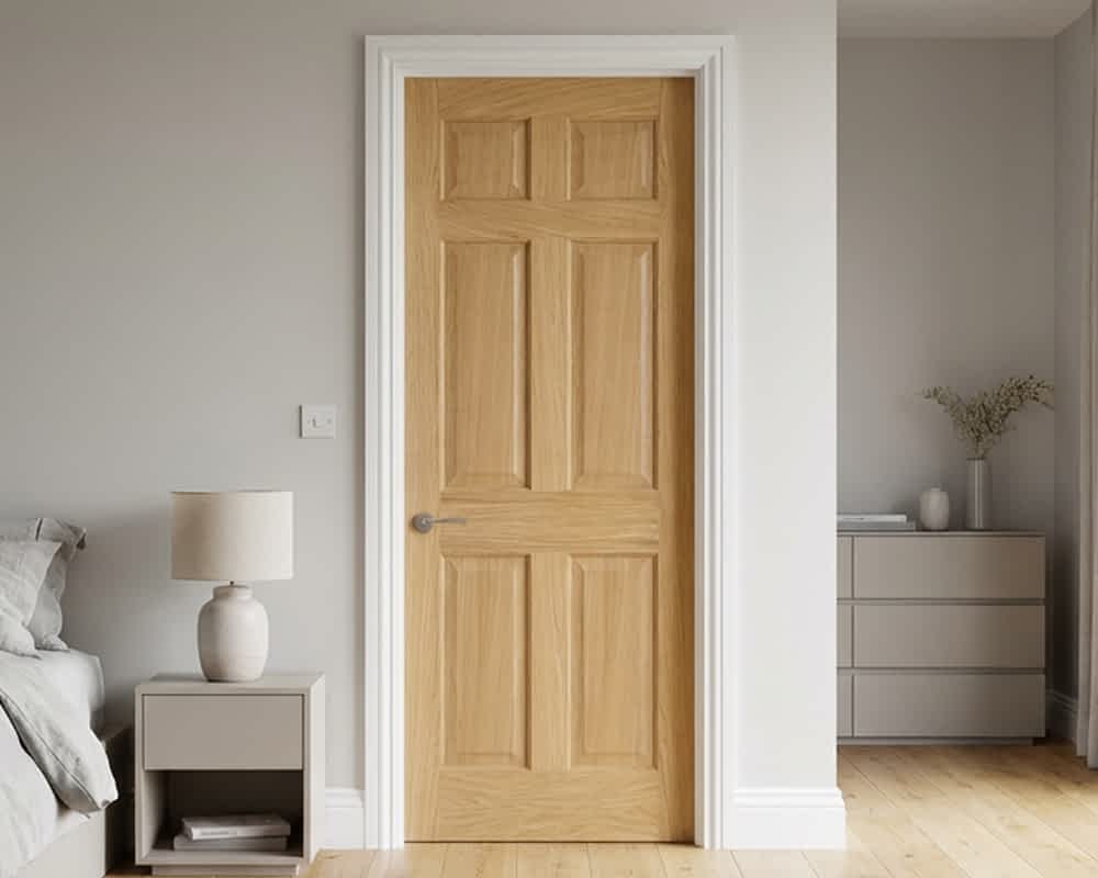 Regency 6 Panel Oak Doors - Lifestyle Shot