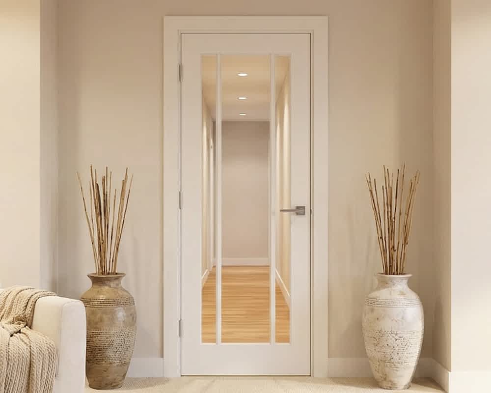 Lincoln White Glazed 3 Light Door