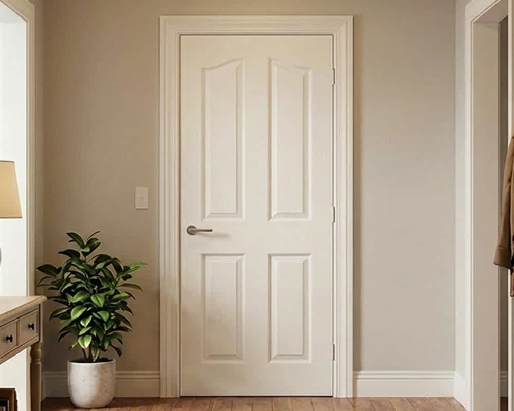 Mayfair 4 Panel Moulded White Door - Lifestyle Shot