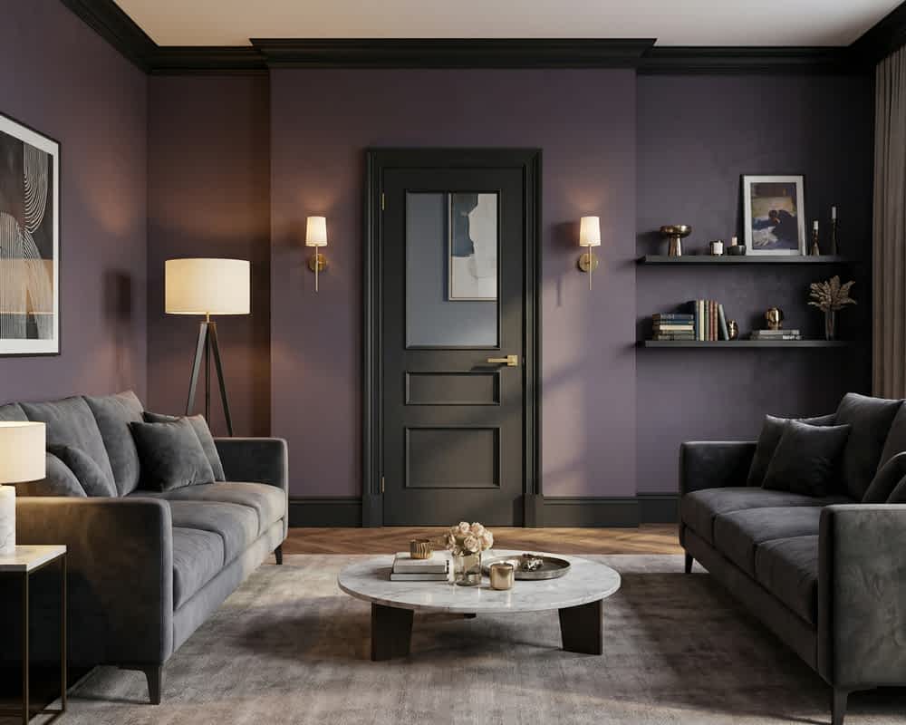 Charcoal Black Toledo Glazed Door