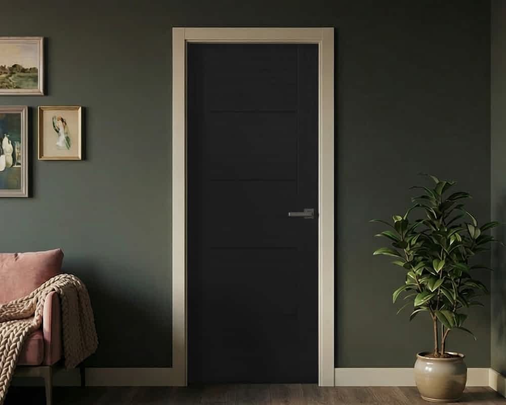 Charcoal Black Vancouver 5 Panel Door
