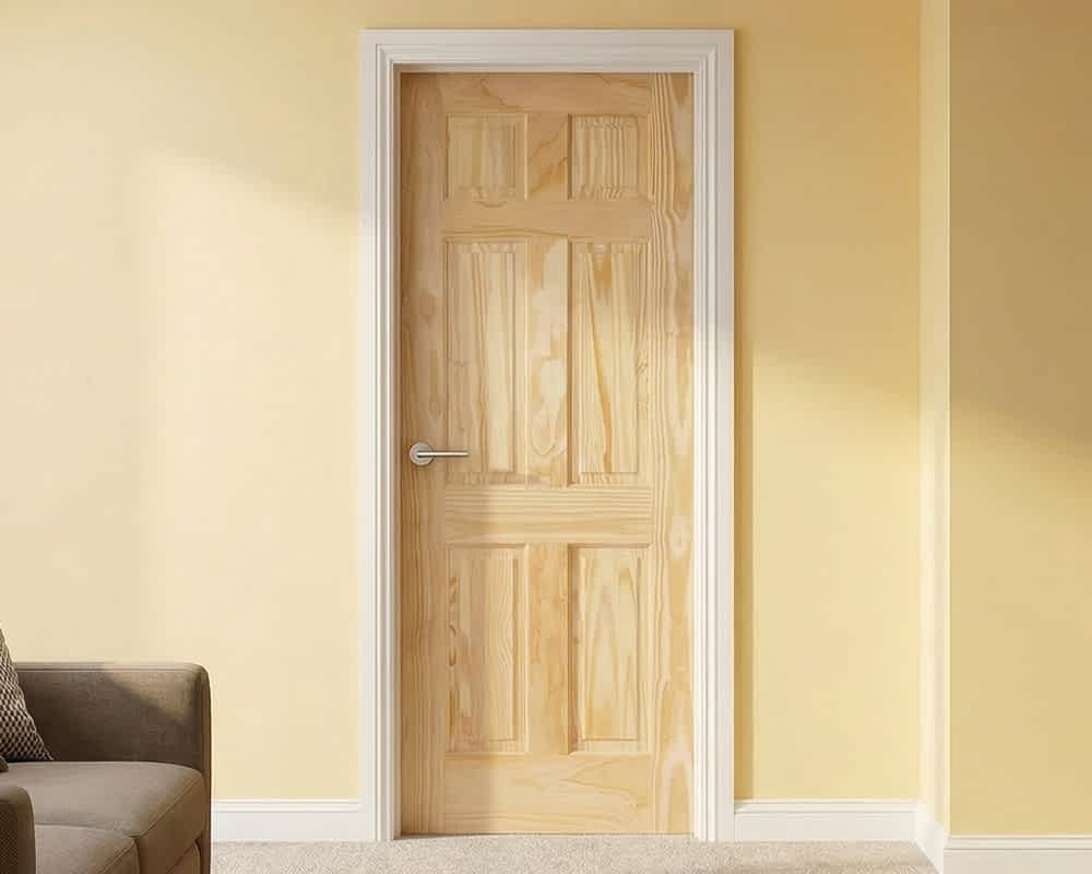 Clear Pine 6 Panel Door