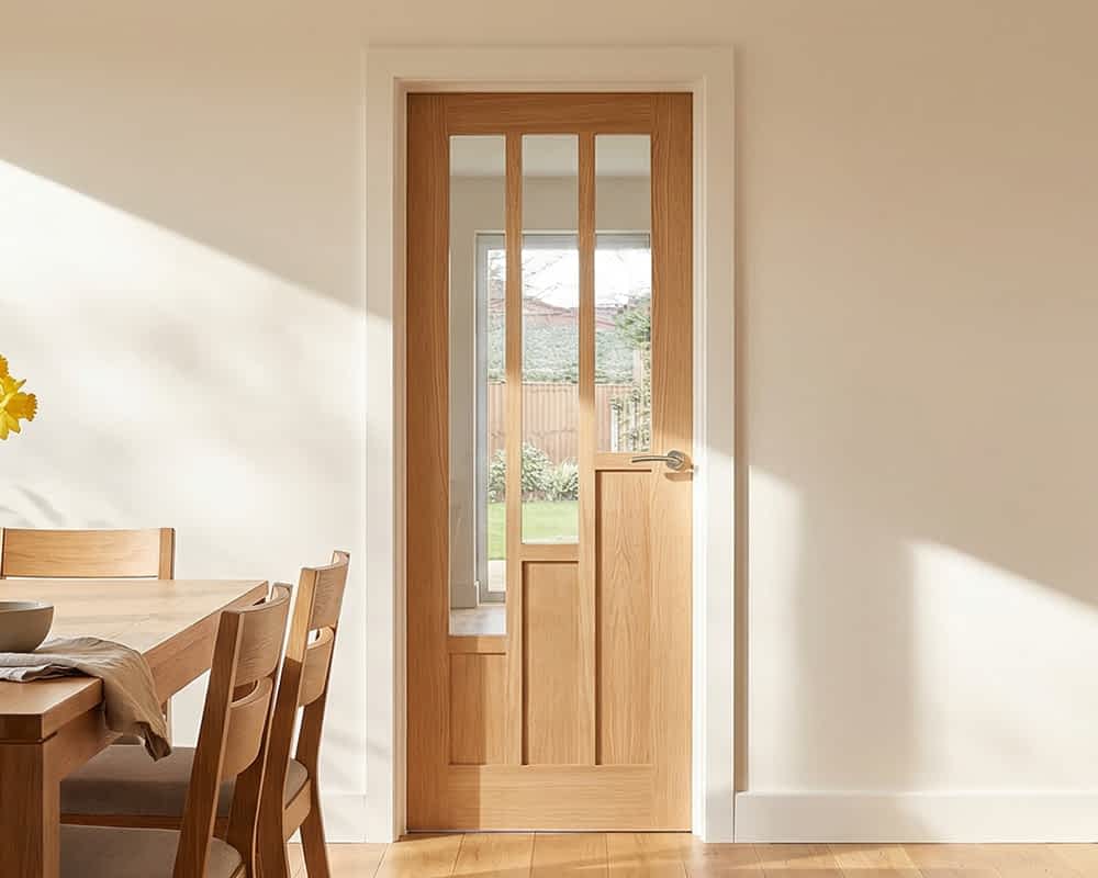 Oak Coventry Glazed 3 Light Door