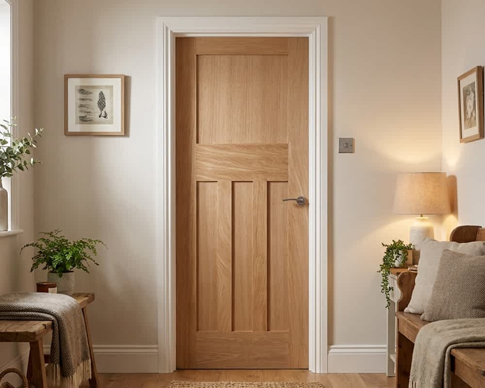 Oak DX 30s Style Internal Door - Lifestyle Shot