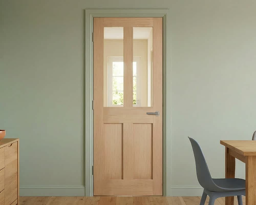 Oak London Glazed 2 Light Door