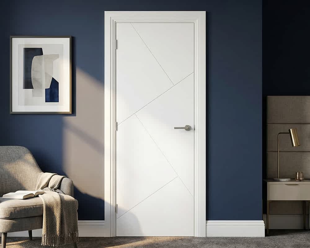 White Dover Door