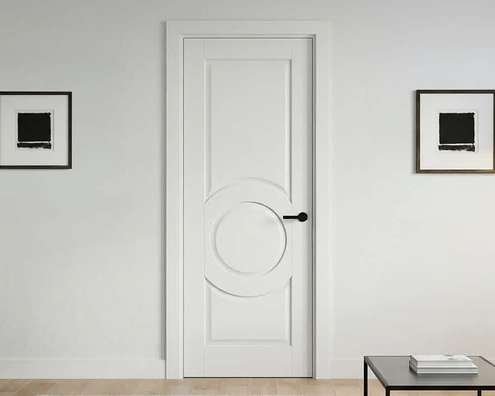 White Montpellier Door