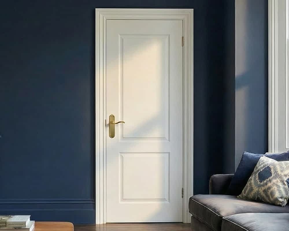 White Moulded Smooth Berlin 2 Panel Door