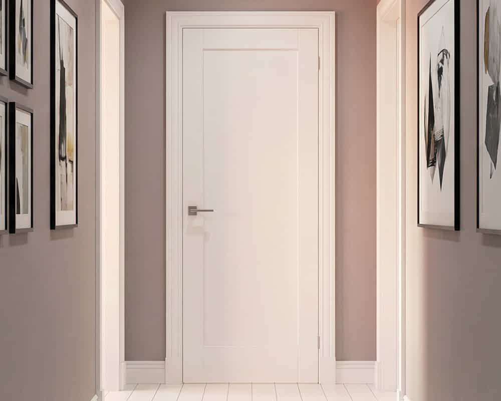 White Pattern 10 One Panel Door