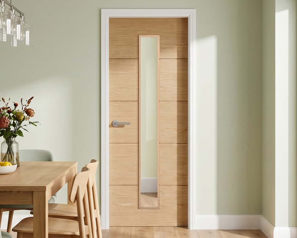 Oak Lille Glazed 1 Light Door