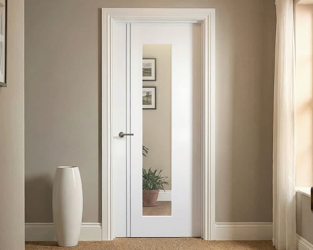 White Sierra Blanco Long Light Glazed Door