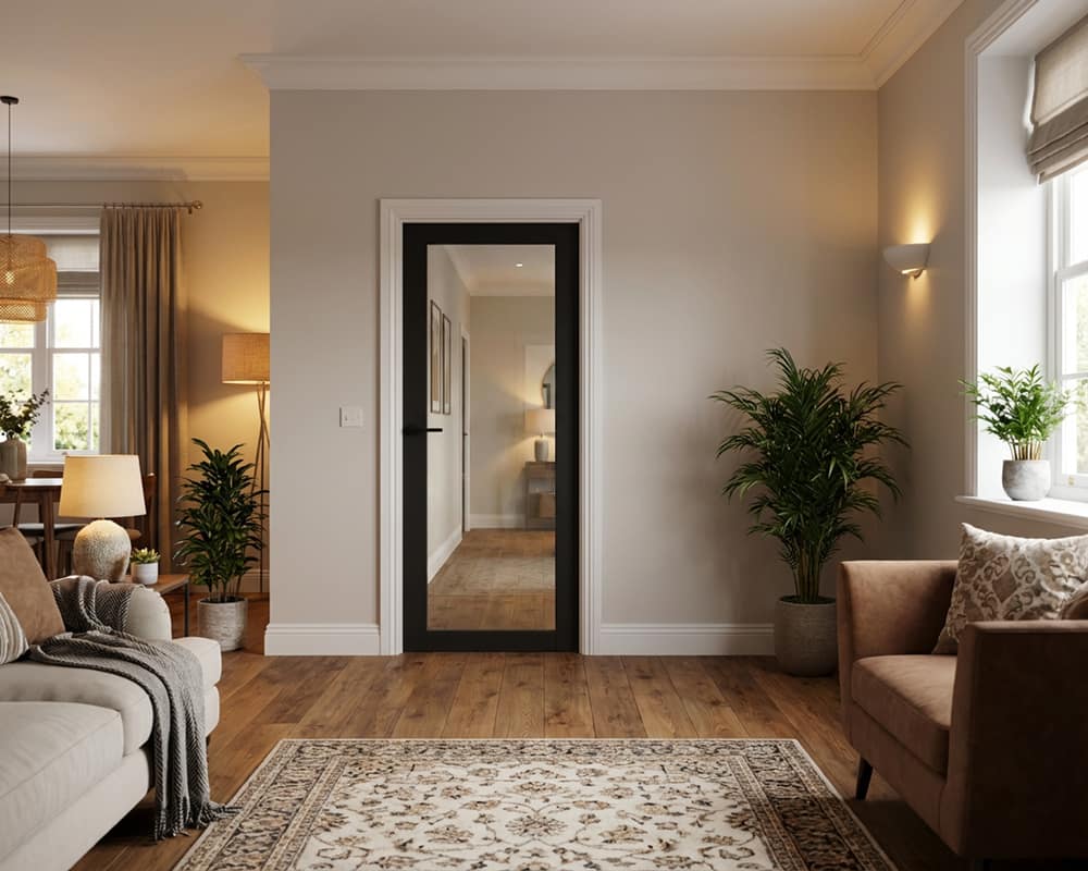 Heritage 1 Light Black Door