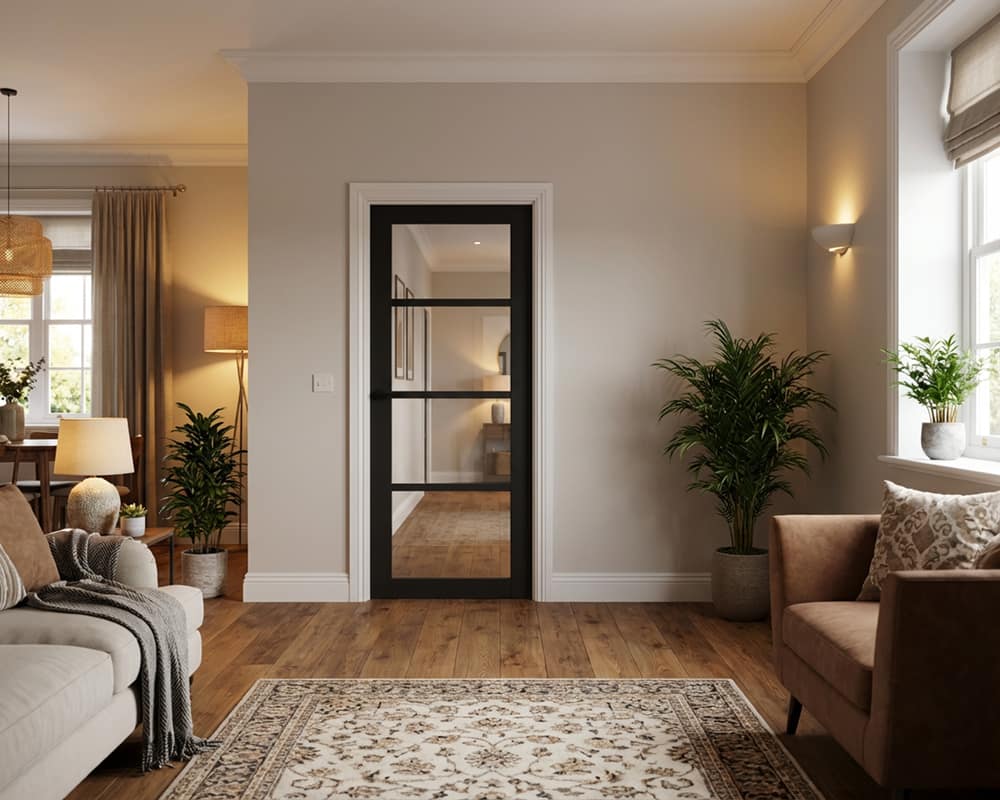 Heritage 4 Light Black Door Heritage 4 Light Black Door