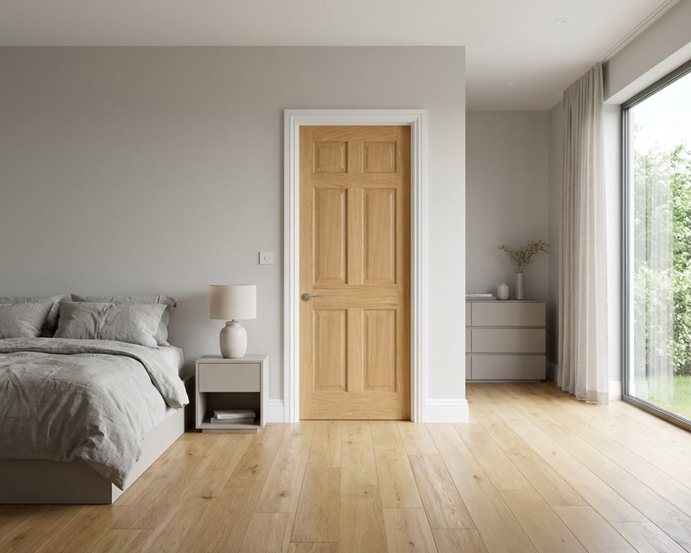 Regency 6 Panel Prefinished Oak Door Regency 6 Panel Prefinished Oak Door