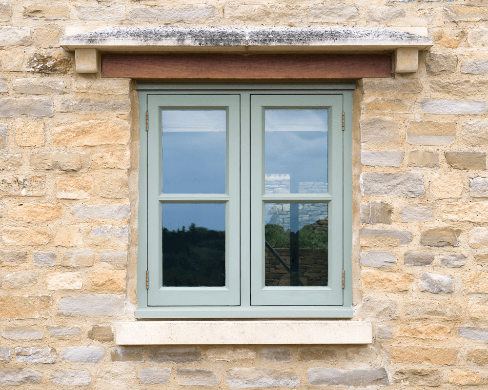 Double glazed windows on a cottage