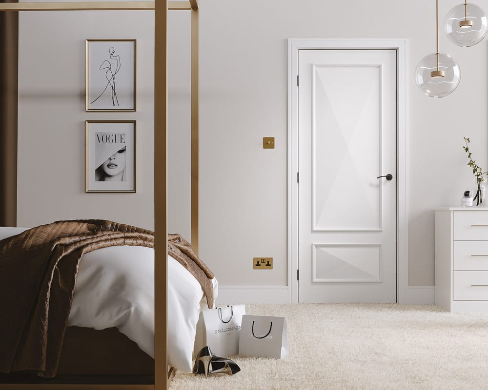 Knightsbridge White 2 Panel Door Knightsbridge White 2 Panel Door