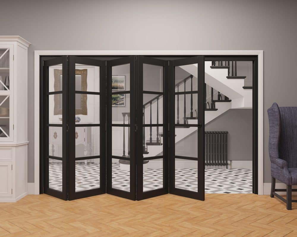 5 Door Vision Heritage 4 Light Internal Bifold - Part Open