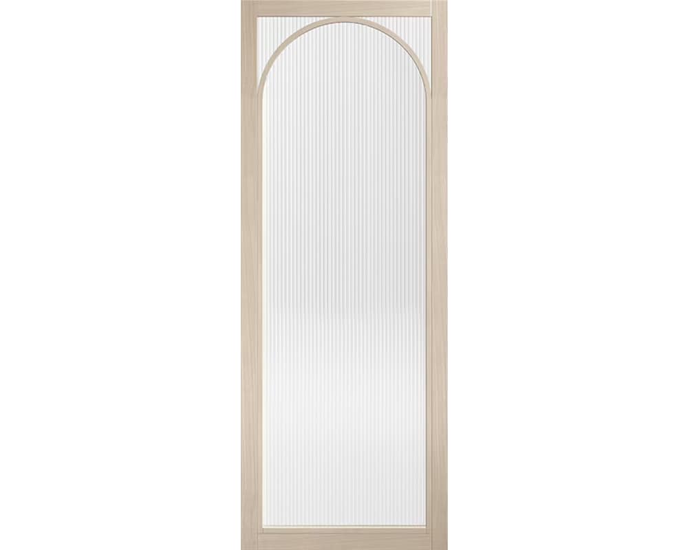 Blonde Oak Melrose Reeded Glazed Door Blonde Oak Melrose Reeded Glazed Door