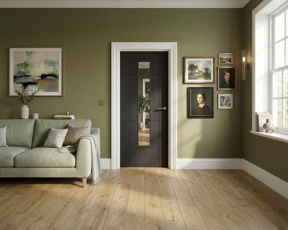 Charcoal Black Vancouver Glazed 1 Light Door Charcoal Black Vancouver Glazed 1 Light Door