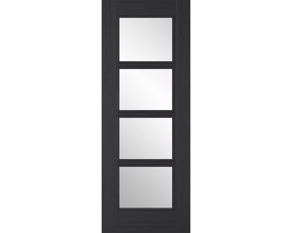 Charcoal Black Vancouver Glazed 4 Light Door Charcoal Black Vancouver Glazed 4 Light Door