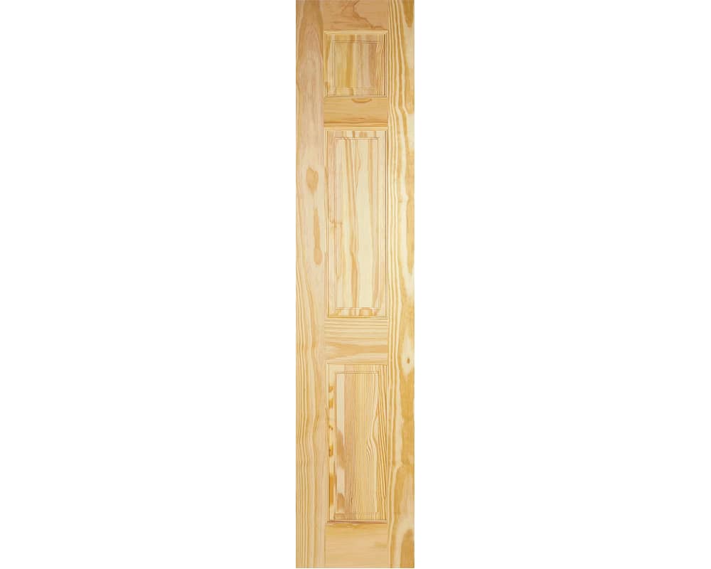 Clear Pine 3 Panel Door Clear Pine 3 Panel Door